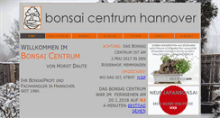 Desktop Screenshot of bonsai-centrum-hannover.de