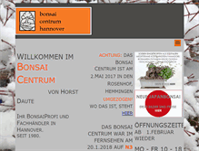 Tablet Screenshot of bonsai-centrum-hannover.de